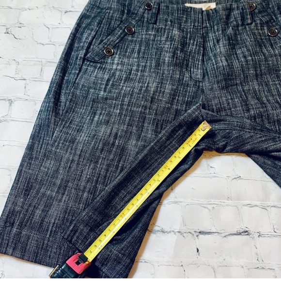 Sandro Womens Size 14 Classic Black Bermuda Shorts Slash Pockets Stretch - Picture 6 of 9